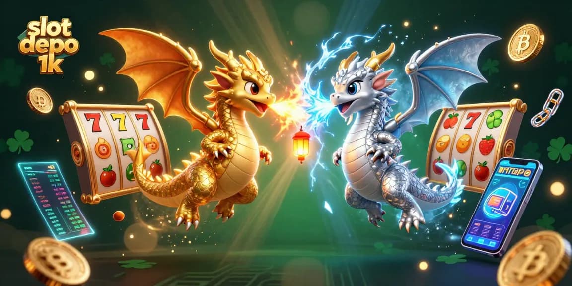 Engage with immersive gameplay at slot depo 1k with colorful slot machines and dynamic dragons.
