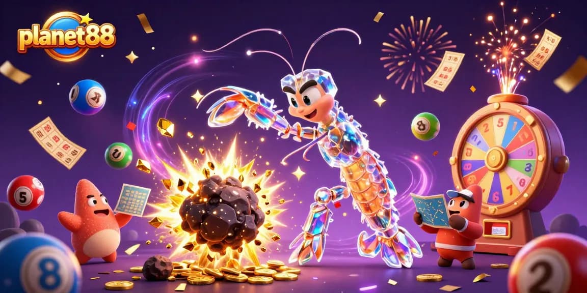 Experience the thrill of winning on planet88 with vibrant lottery elements and dynamic gameplay.