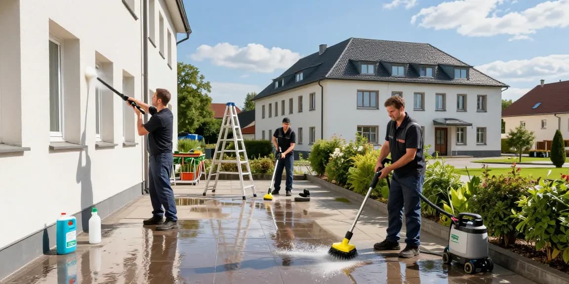 Professionelle Reinigung Sundern (Sauerland) von Fassaden und Terrassen durch erfahrene Teams.