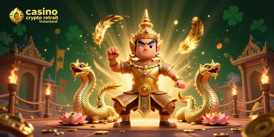 Effectuer un retrait rapide sur un casino crypto retrait instantané avec des personnages dynamiques.