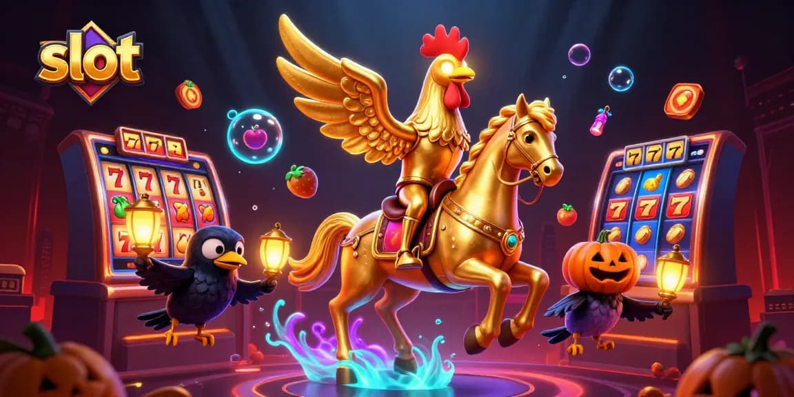 Engage in thrilling slot gameplay with vibrant visuals and exciting jackpot elements.