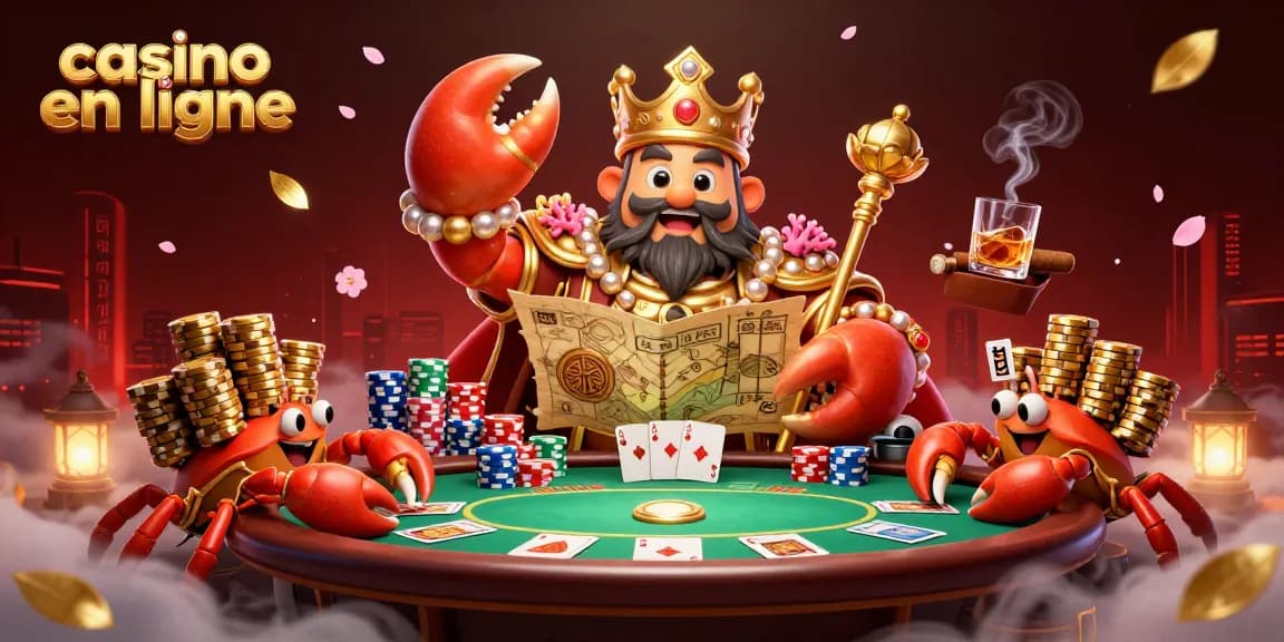 Jouez sur des jeux passionnants de casino en ligne avec un crabe doré et ses serviteurs.