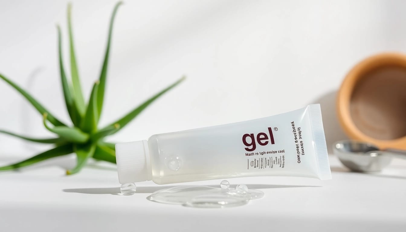 Applying dmso gel with a smooth texture to alleviate joint pain.
