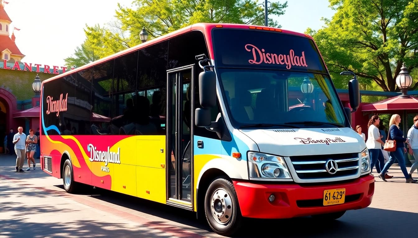 Traveling from disneyland paris to airport via Magical Shuttle for a convenient and joyful experience.