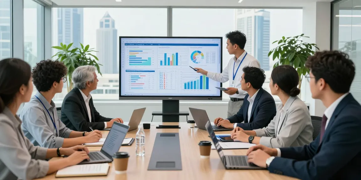 Collaboration for audit services in Dubai with a diverse team analyzing financial data in a modern office.