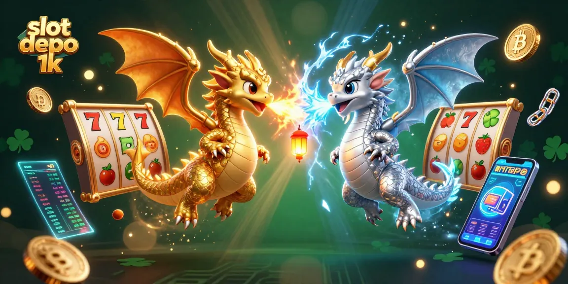Engage with immersive gameplay at slot depo 1k with colorful slot machines and dynamic dragons.