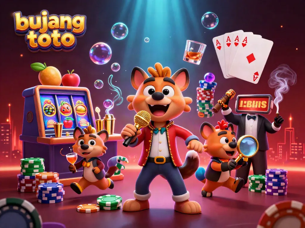 Experience excitement at bujang toto with animated hyenas running a dynamic comedy casino club.