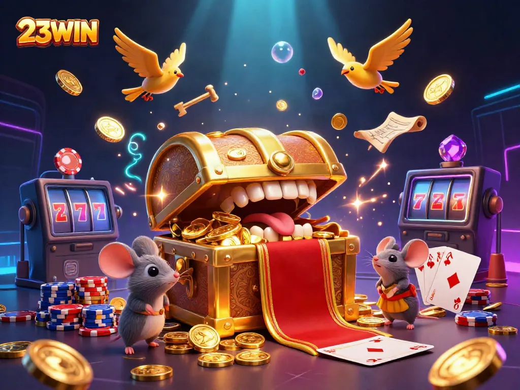 Spin to win at 23WIN with dynamic casino elements, showcasing excitement and gameplay.