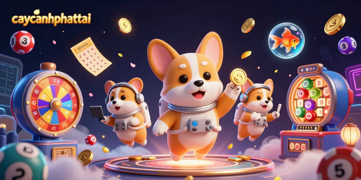 Engage in epic fun with caycanhphattai as the corgi astronaut floats in a lively casino.