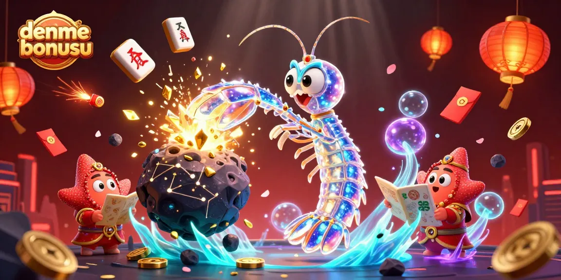 Experience the thrill of deneme bonusu with a vibrant 3D casino-themed scene showcasing winning elements.