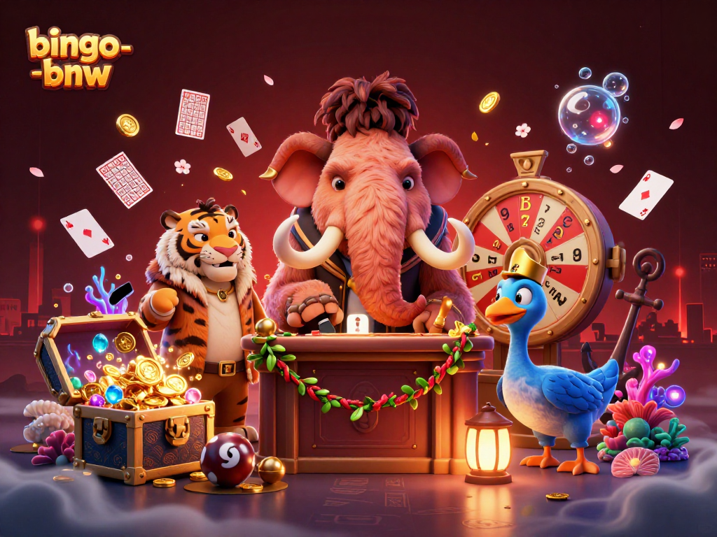 Engage in thrilling bingo-bnw action with lively characters and colorful game elements.