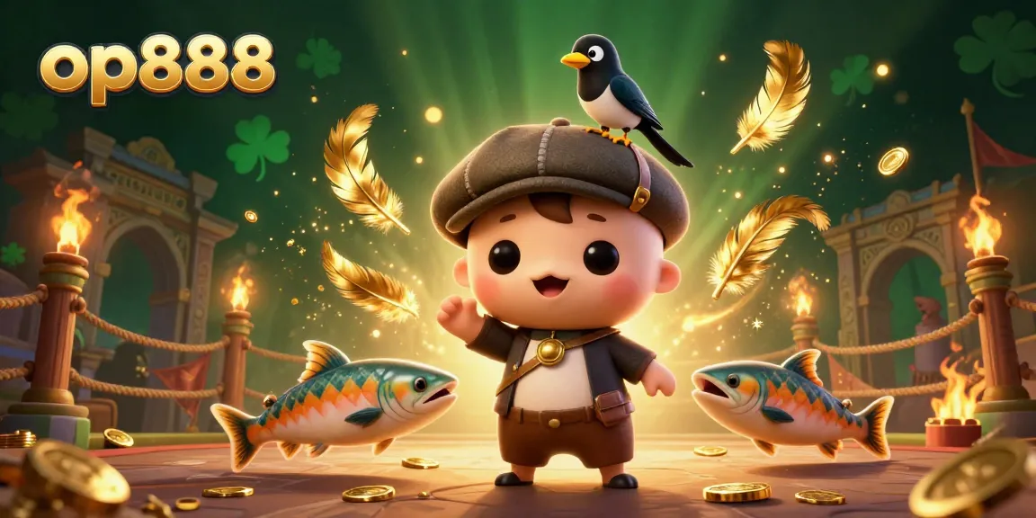 Experience the excitement of op888 with charming characters and vibrant game elements in action.