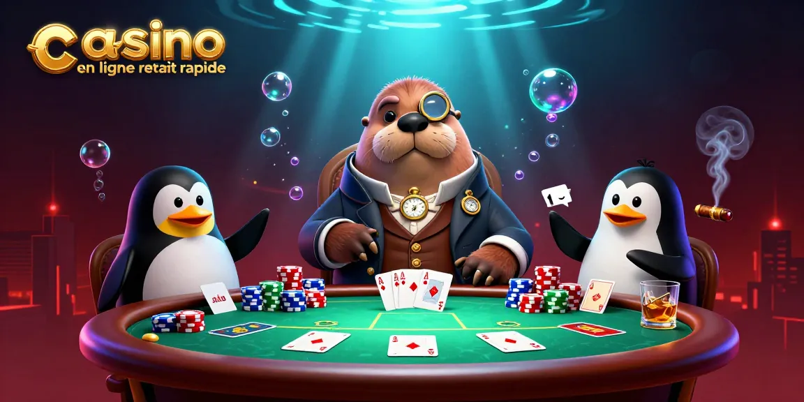 Découvrez l'animation dynamique du casino en ligne retrait rapide avec des personnages amusants en pleine action.