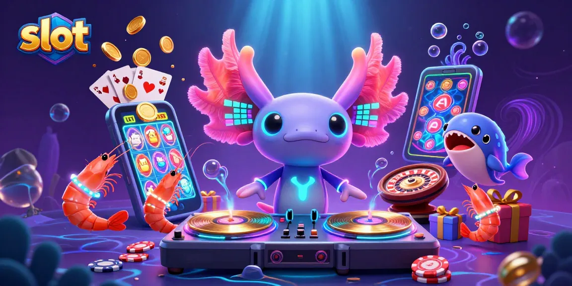 Engage with vibrant slot action featuring characters and games in an energetic casino scene.