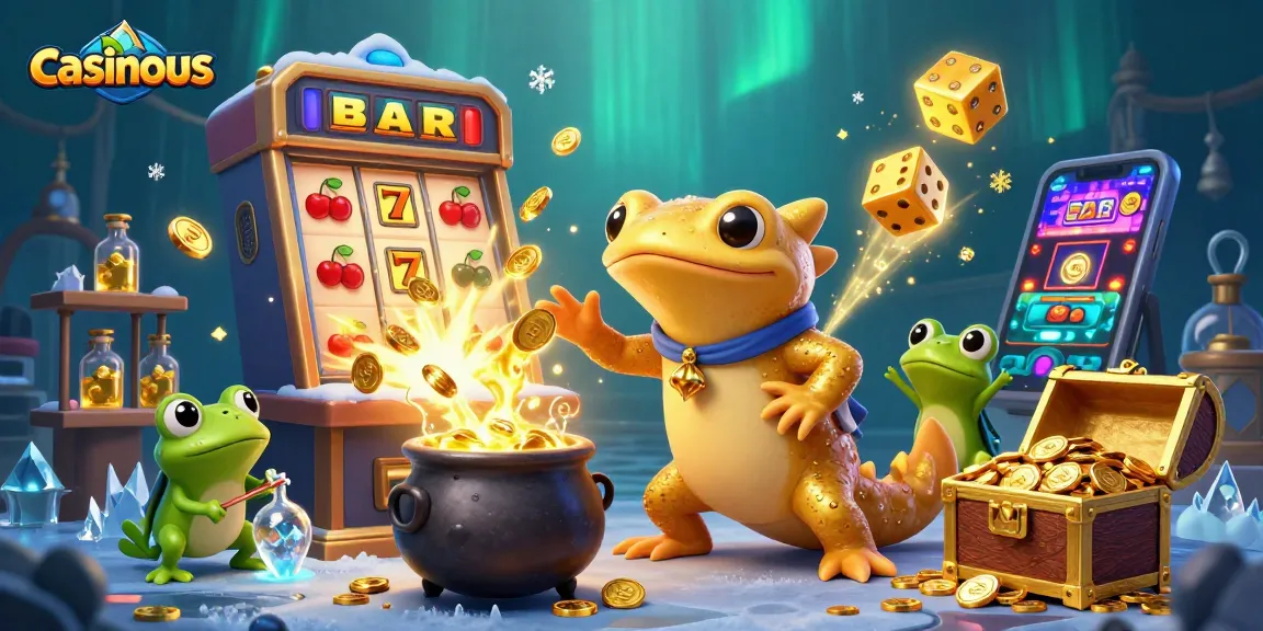 Join casinous in a magical casino scene where alchemists transform base metals into gold.