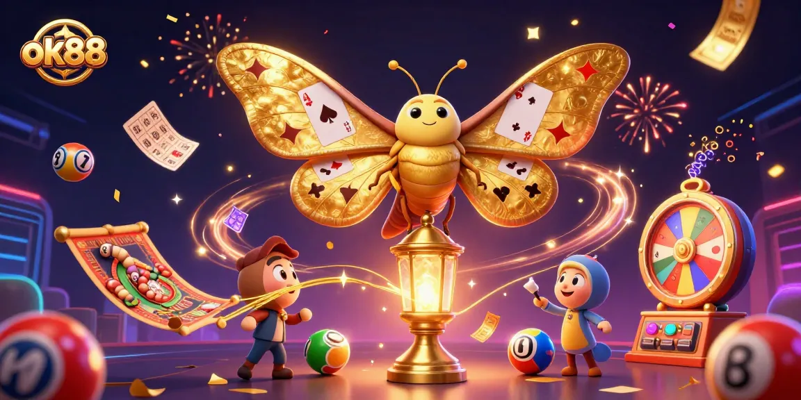 Spin the golden prize wheel and catch the excitement with ok88's thrilling lottery games and vibrant colors!