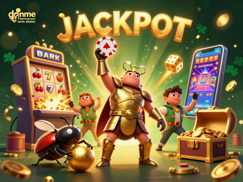 Experience deneme bonusu veren siteler with vibrant casino-themed characters and dynamic casino elements.