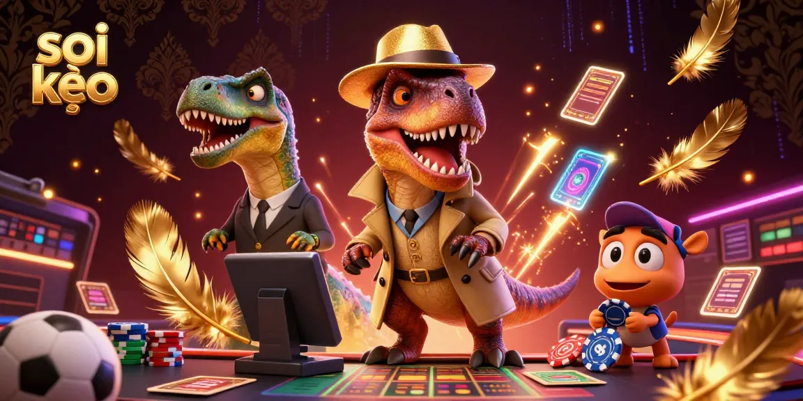 Sneak a glance at the soi kèo sports betting scene with a velociraptor card counter and remarkable details.