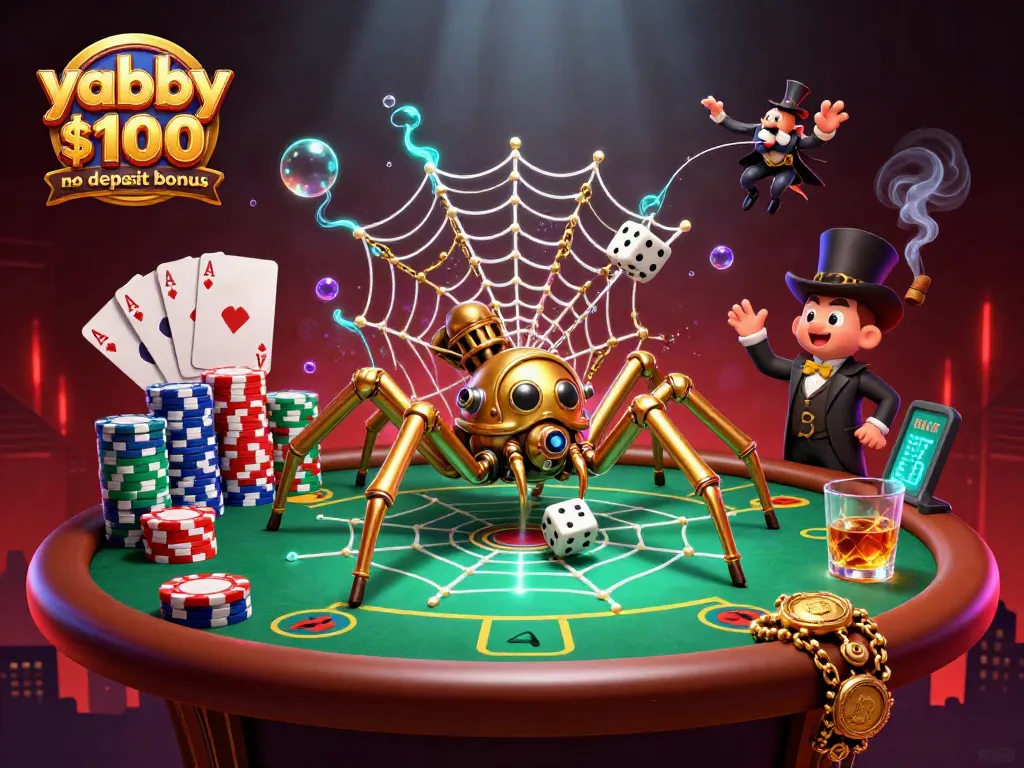 Experience the excitement of yabby casino $100 no deposit bonus with thrilling poker elements and an engaging scene.