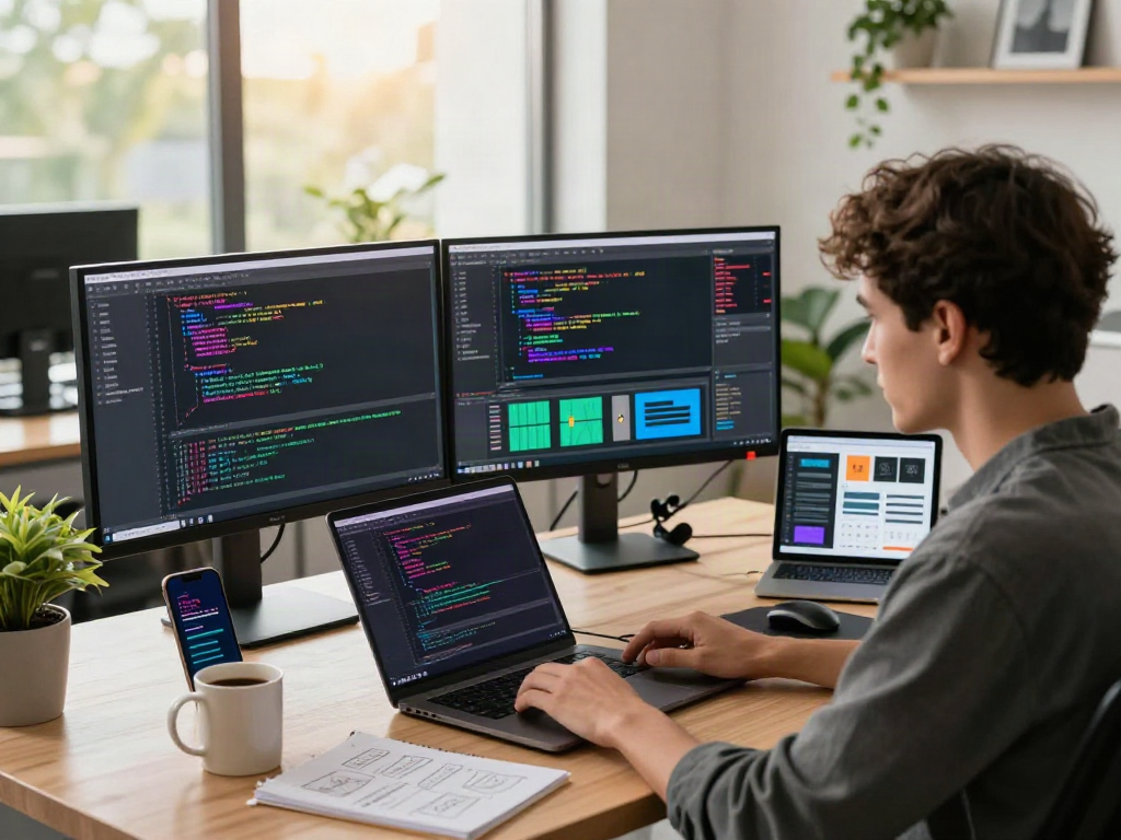 Discover the latest features of gb whatsapp apk in a dynamic developer workspace.