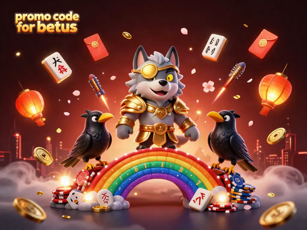 Engage with the vibrant promo code for betus illustration showcasing casino elements and Norse mythology characters.