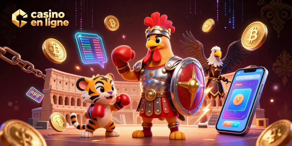 Gagnez au casino en ligne avec des héros en 3D, combattez pour des gains avec des crypto-monnaies.
