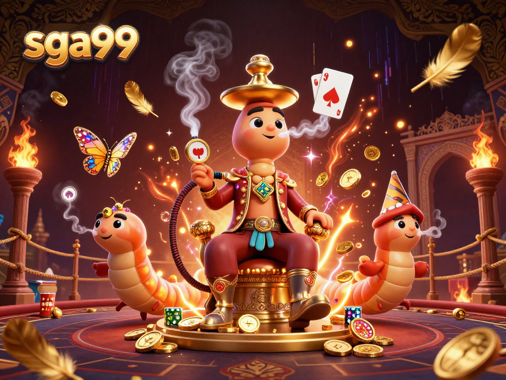 Experience the thrilling world of sga99 with a unique 3D illustration featuring vibrant casino elements.