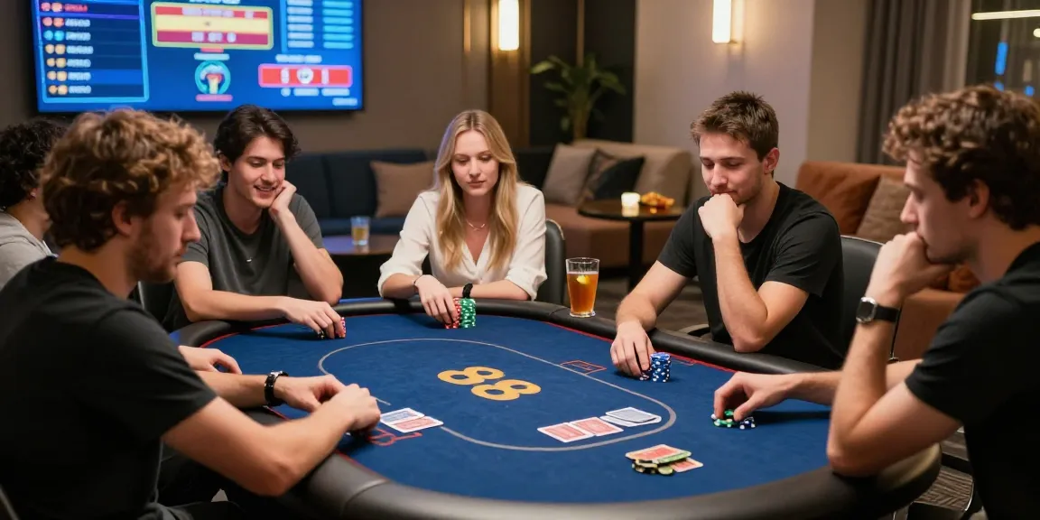 Engaged players enjoying Poker88 at a lively online gaming table, highlighting excitement and community.