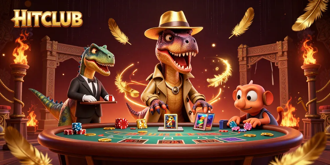 Experience HITCLUB like never before with vibrant characters enjoying a thrilling casino atmosphere.
