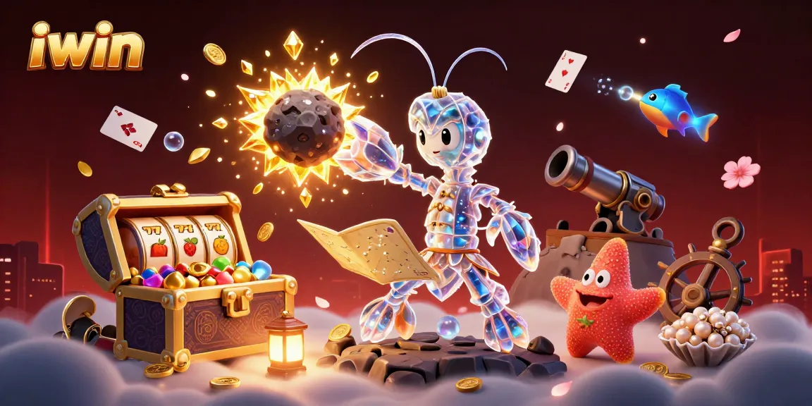 Engage with the iwin universe featuring vibrant slot elements and dynamic characters in action.