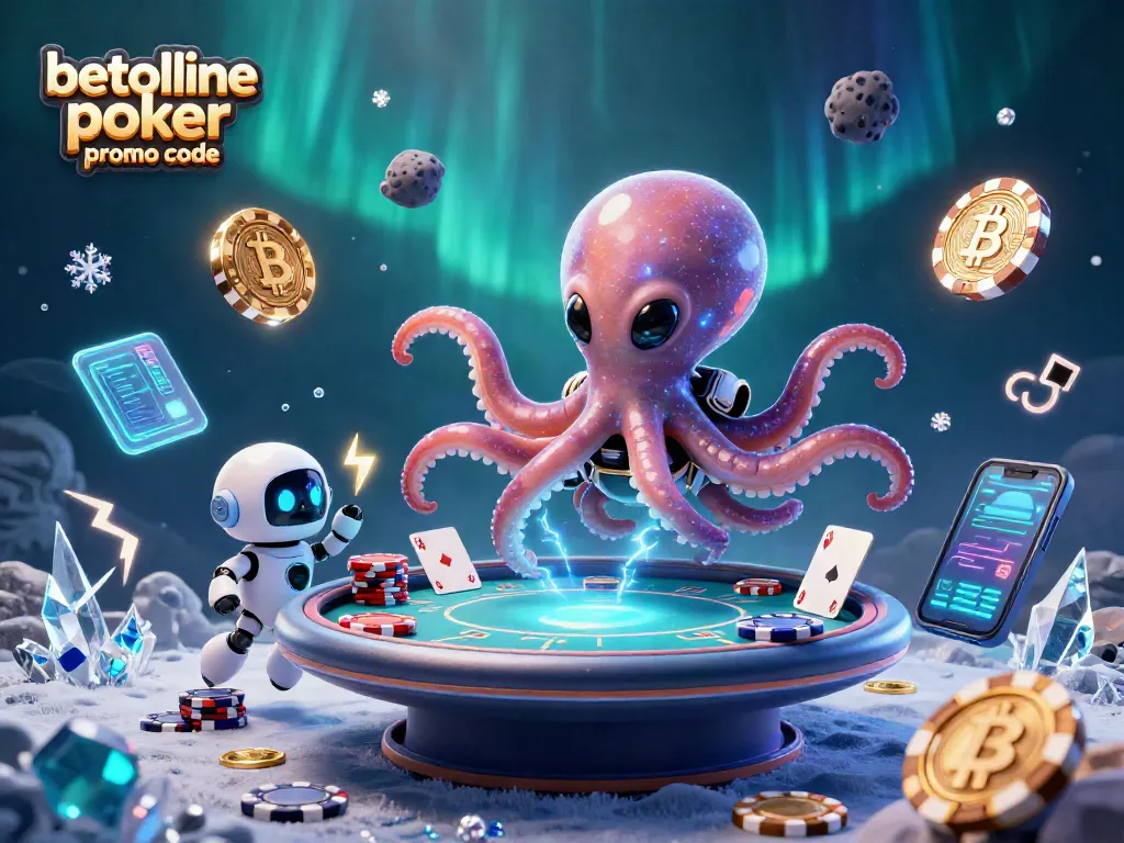 Engage with the betonline poker promo code for a thrilling poker experience featuring an alien octopus!