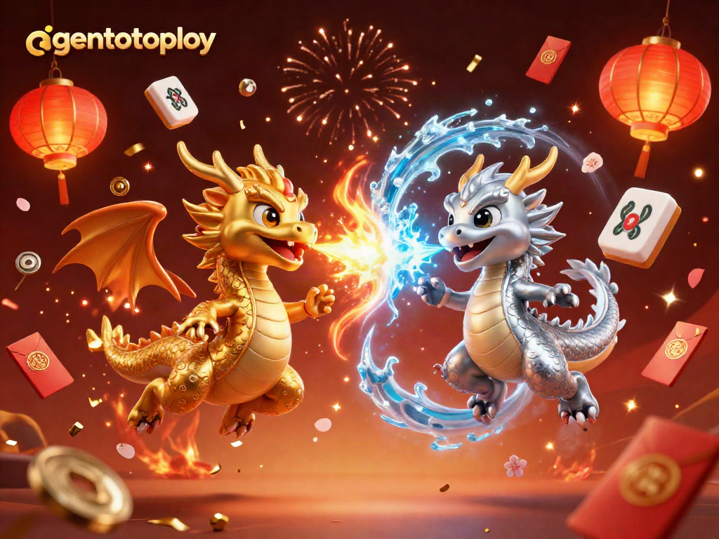 Mengambil bagian dalam permainan agentotoplay yang menampilkan naga 3D dalam perayaan bertema judi.