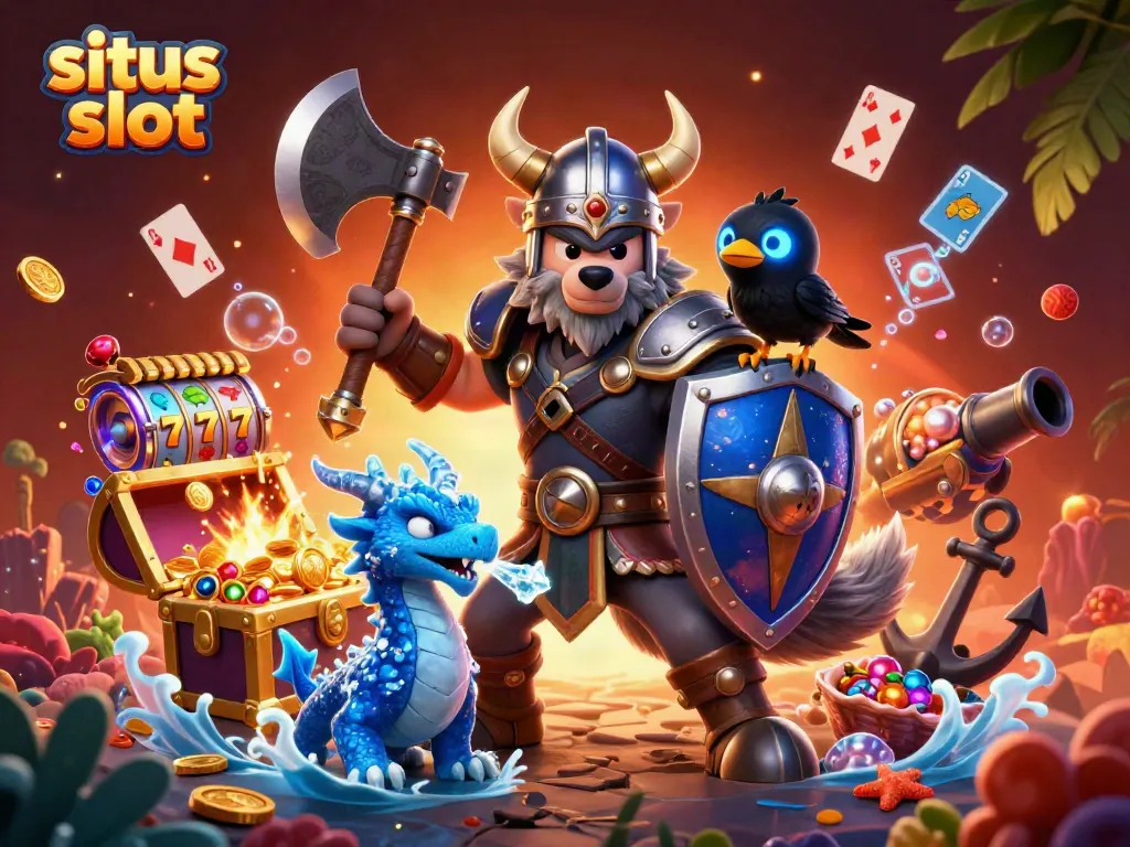 Menangkan jackpot dengan situs slot yang menampilkan pejuang serigala dan naga dalam aksi penuh petualangan.