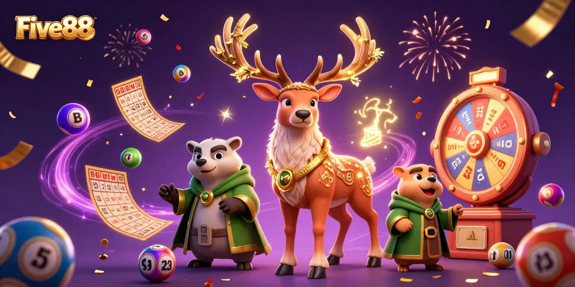 Experience winning moments with Five88's vibrant lottery game scene filled with magic and excitement.