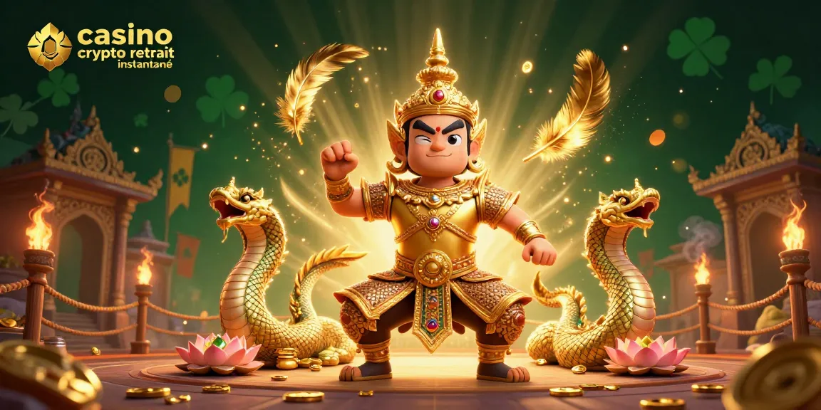 Effectuer un retrait rapide sur un casino crypto retrait instantané avec des personnages dynamiques.