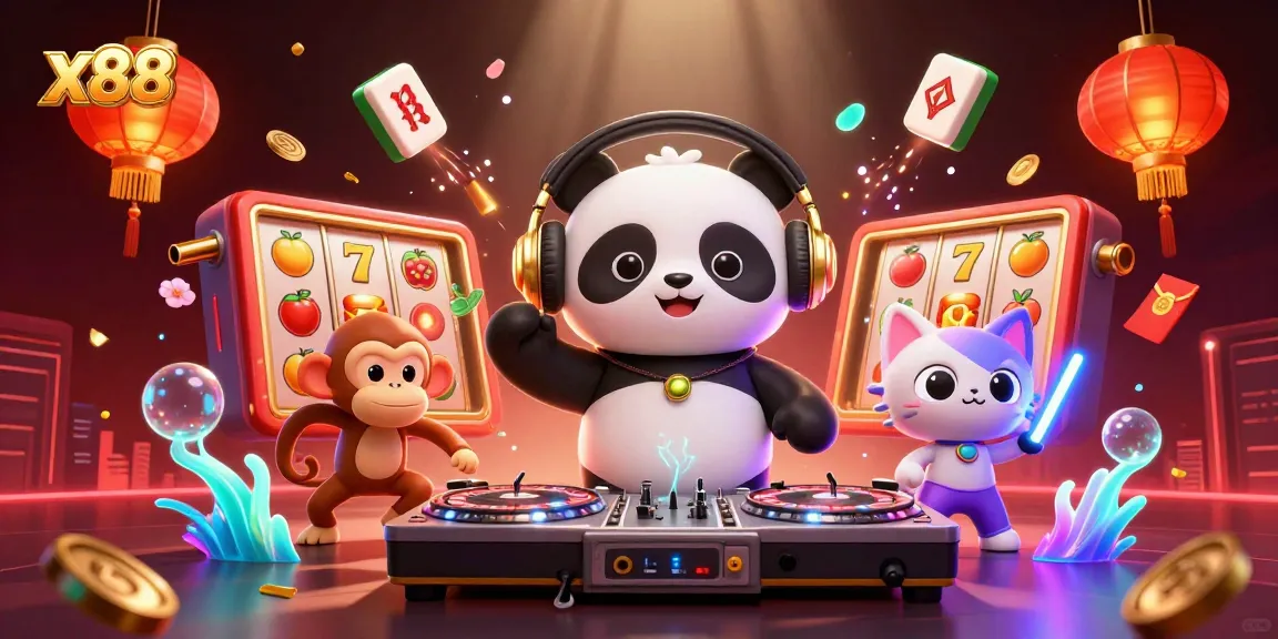 x88 brings excitement to slots with DJ panda and lively dancefloor characters.