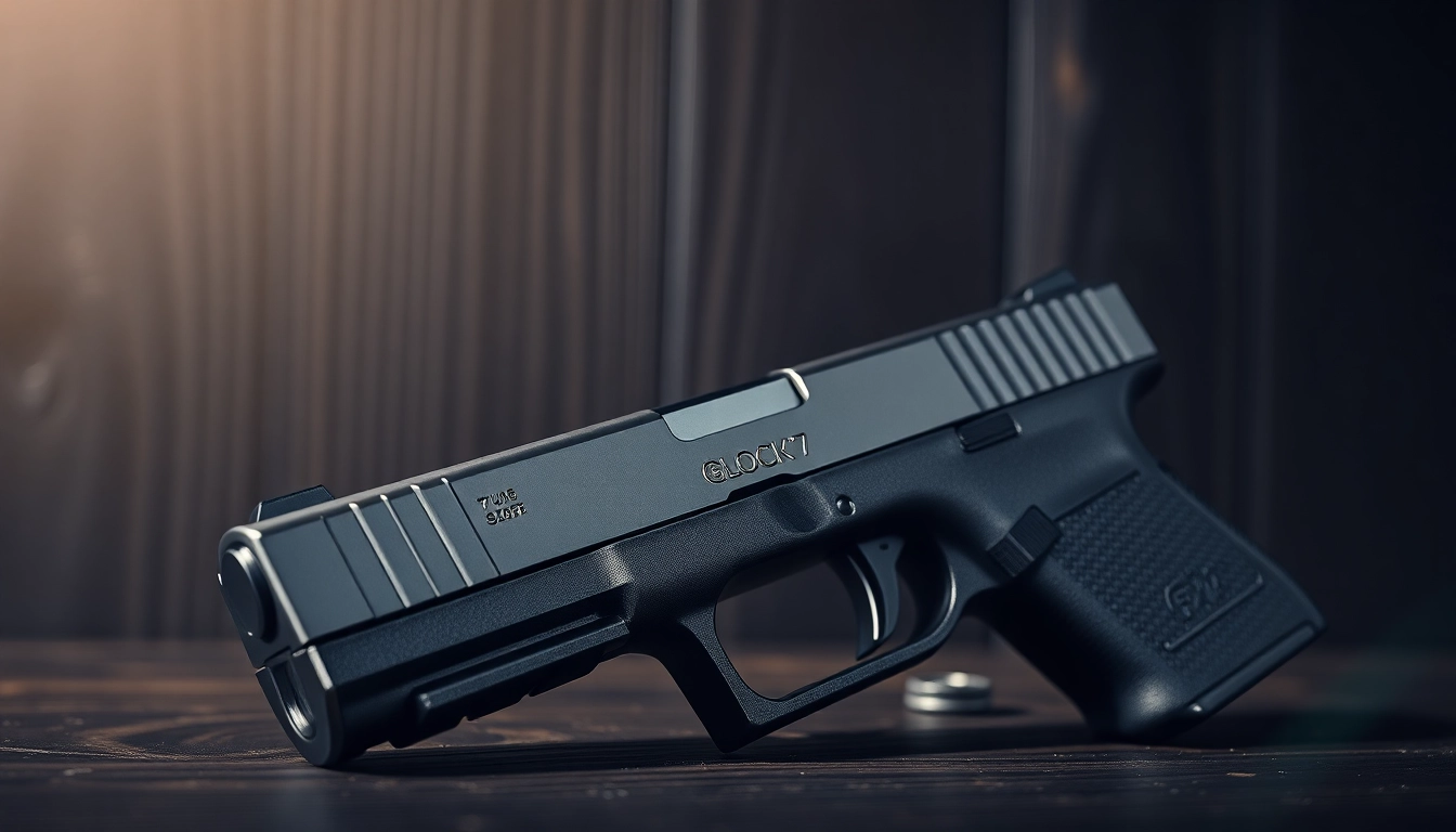 Highlighting the detailed Glock 17 slide oem, emphasizing its craftsmanship and sleek design.
