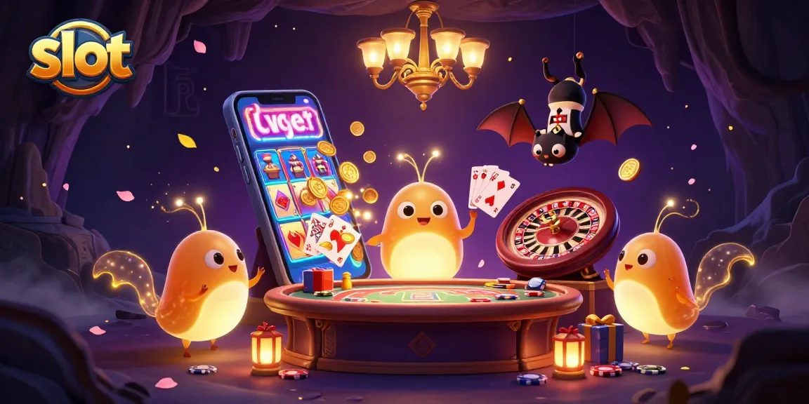 Engage in thrilling slot action with vibrant visuals featuring a glowing casino scene.