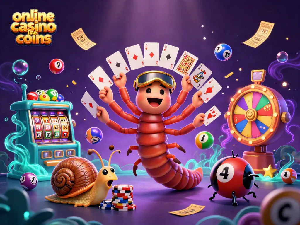 Experience the excitement of an online casino like crown coins with our vibrant 3D illustration.