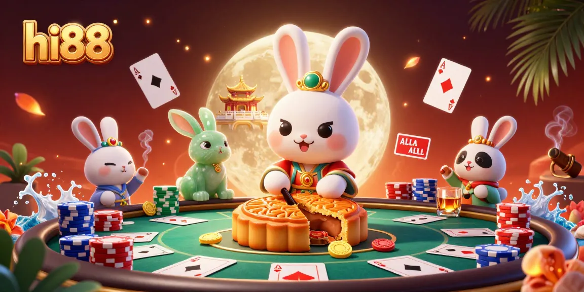 Engage with hi88's vibrant casino scene featuring playful elements of luck and strategy.