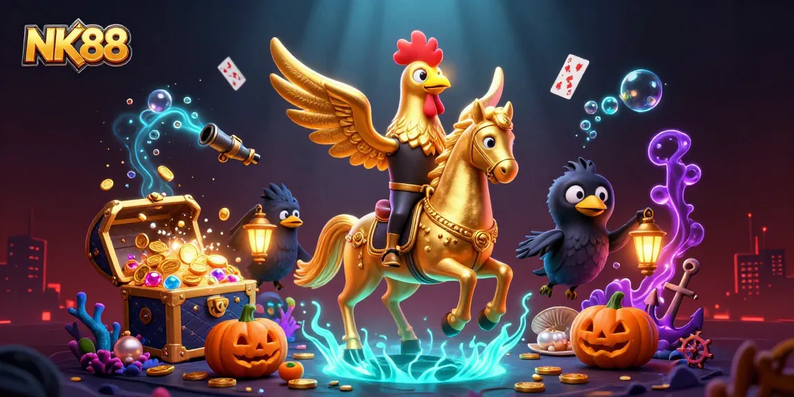 Engage in thrilling gaming at NK88 with dynamic casino action and vibrant elements.