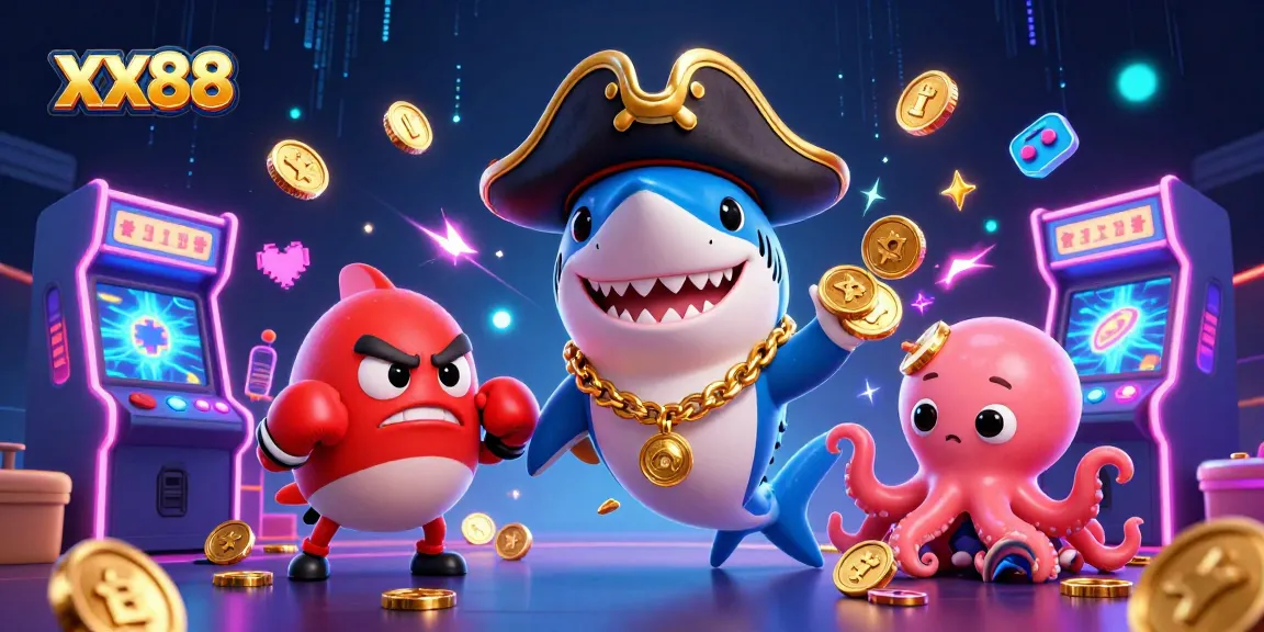 Experience thrilling gameplay at xx88 with vibrant characters and casino elements in a dynamic 3D scene.