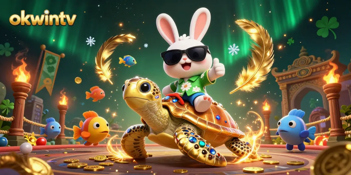 Engage with okwintv, a vibrant illustration capturing the thrill of online gambling adventures.