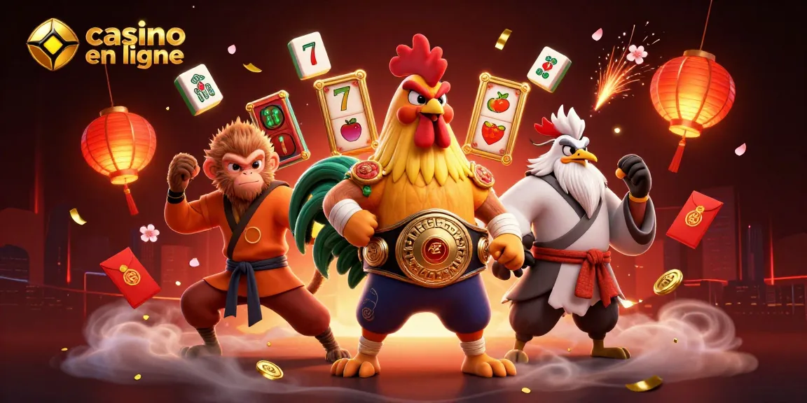 Gagnez avec le casino en ligne en découvrant des illustrations captivantes de personnages et éléments de jeu.