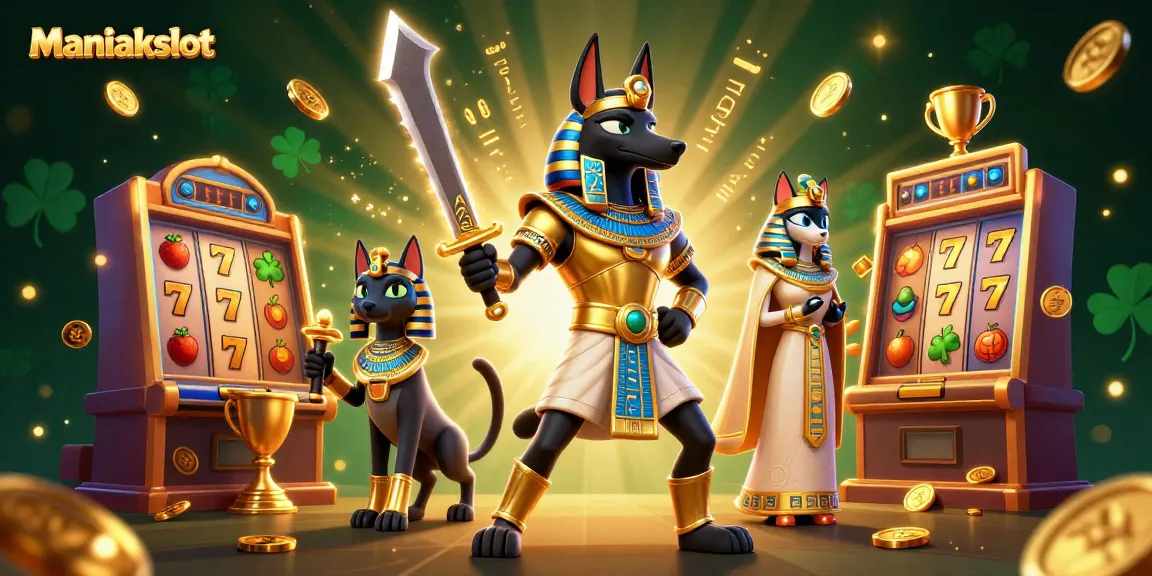 Engage with Maniakslot and experience thrilling slot action alongside Anubis and Bastet.