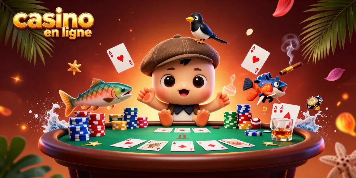 Jouer au casino en ligne avec des personnages imaginaires dans une scène dynamique et colorée.