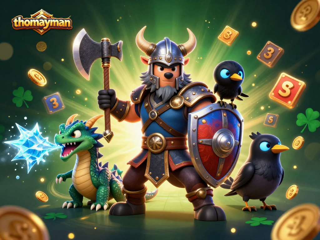 Engage in thrilling gameplay with thomayman, featuring dynamic 3D slots and vivid characters.