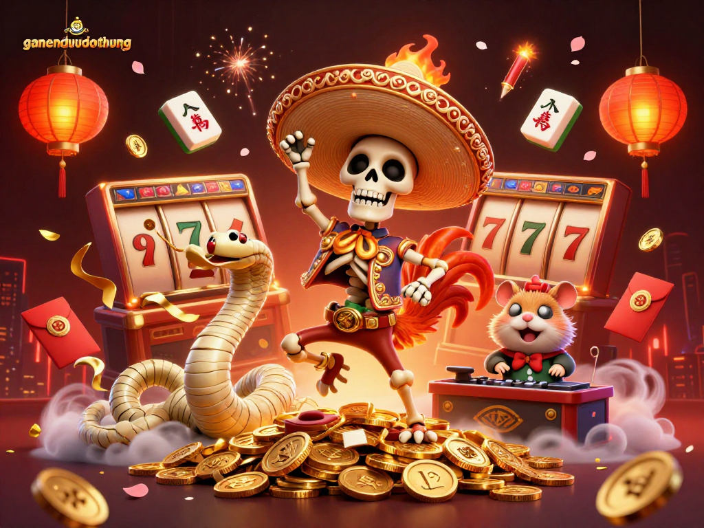 Experience big wins with gamenohudoithuong in this vibrant slot game illustration.