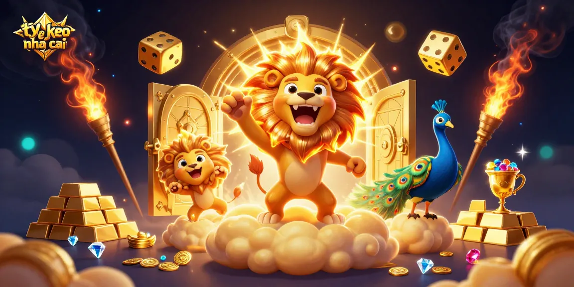 Experience winning strategies with ty le keo nha cai in a vibrant 3D casino-themed digital illustration.