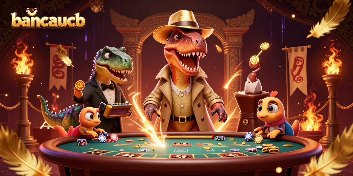 Engage with baccarat strategies at bancaucb through a dynamic t-rex card counter scene.